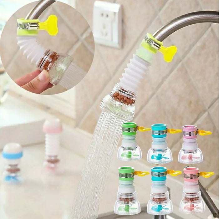 Single Layer Fan In-Faucet Anti-Water Splash Filter 360°