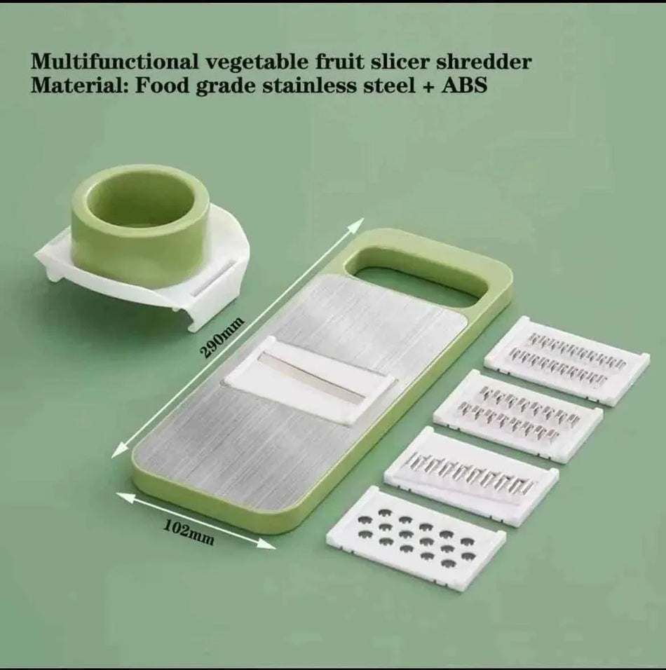Multifunctional Stainless Steel Vegetable Cutter & Slicer Set