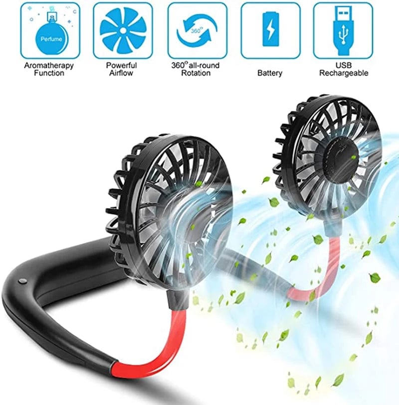**Portable Neck Fan** 🌬️