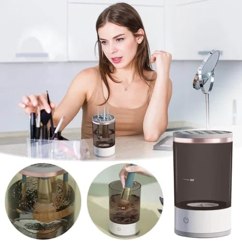 Portable Electric Makeup Brush Cleaner | Automatic Fast & Deep Cleaning Machine