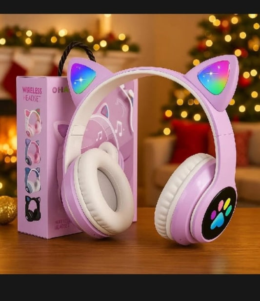 Cat Ear Wireless Bluetooth Headphones