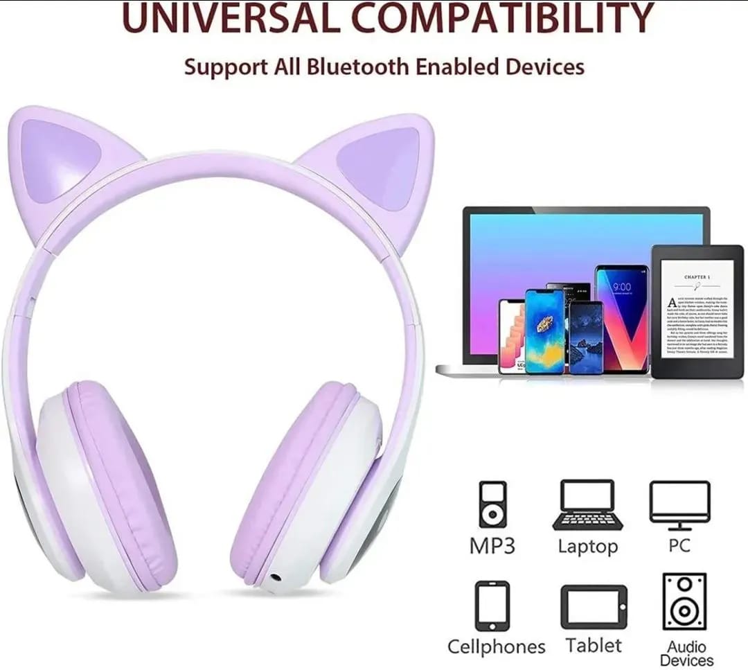 Cat Ear Wireless Bluetooth Headphones
