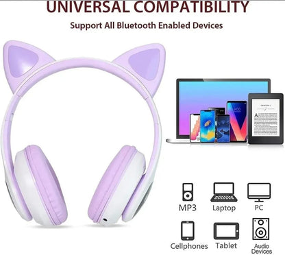 Cat Ear Wireless Bluetooth Headphones