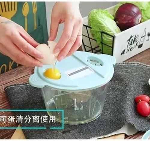 Food Chopper Manual Vegetable Chopper Mini food Processor, Dicers and Mincers 2L