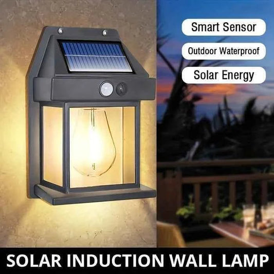Motion Sensor Solar Wall Light & Outdoor Waterproof Camping Lamp⁠
