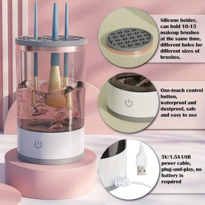 Portable Electric Makeup Brush Cleaner | Automatic Fast & Deep Cleaning Machine