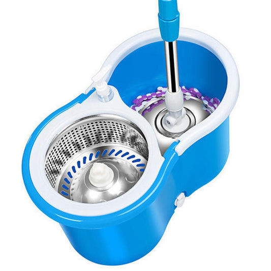 Easy Spin Magical Mop Set with Steel Bucket – 360 Degree Rotating Floor Cleaning
Mop with Wringer Basket