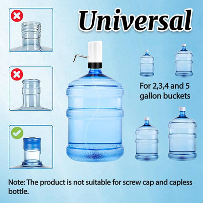 Automatic Electric Water Bottle Pump | USB Rechargeable Water Dispenser Pump