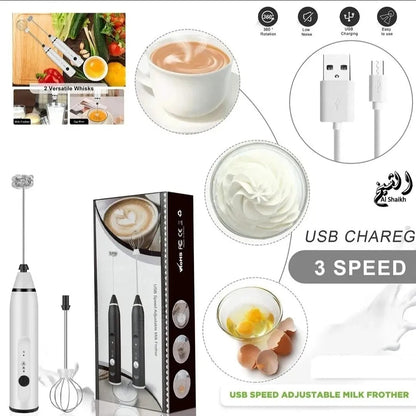 Electric Handheld Milk Frother & Coffee Whisk