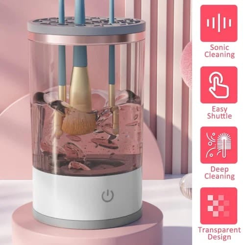 Portable Electric Makeup Brush Cleaner | Automatic Fast & Deep Cleaning Machine