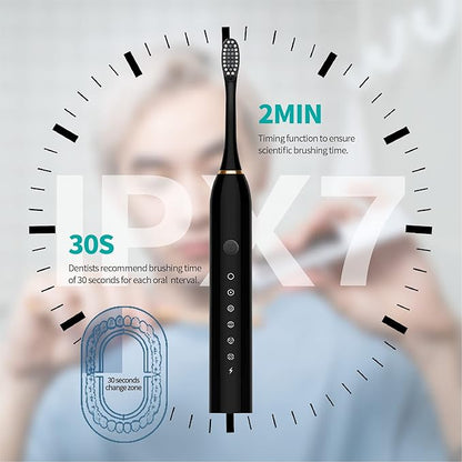 Rechargeable Sonic Electric Toothbrush for Teeth Whitening & Gum Care