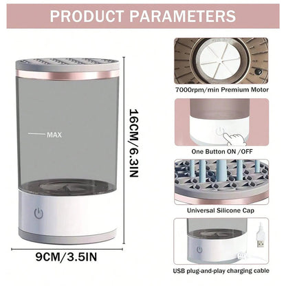 Portable Electric Makeup Brush Cleaner | Automatic Fast & Deep Cleaning Machine