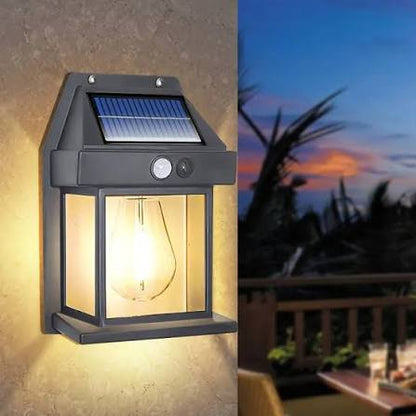Motion Sensor Solar Wall Light & Outdoor Waterproof Camping Lamp⁠