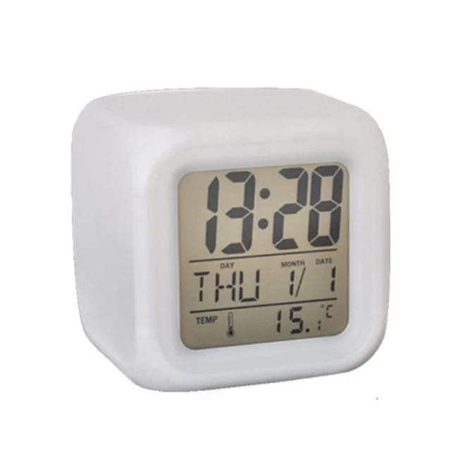 Creative LED Digital Alarm Clock with Colorful Dimmer Lights | Table & Room Decor