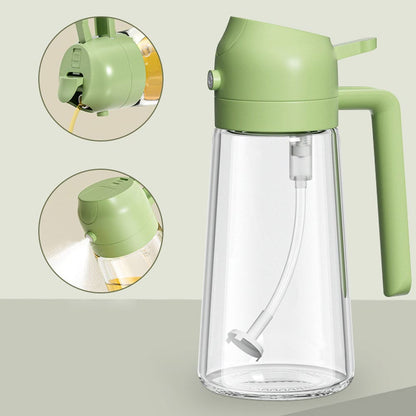 2-in-1 Oil Sprayer and Dispenser Bottle for Kitchen – Leakproof Olive Oil Spray & Pour Bottle