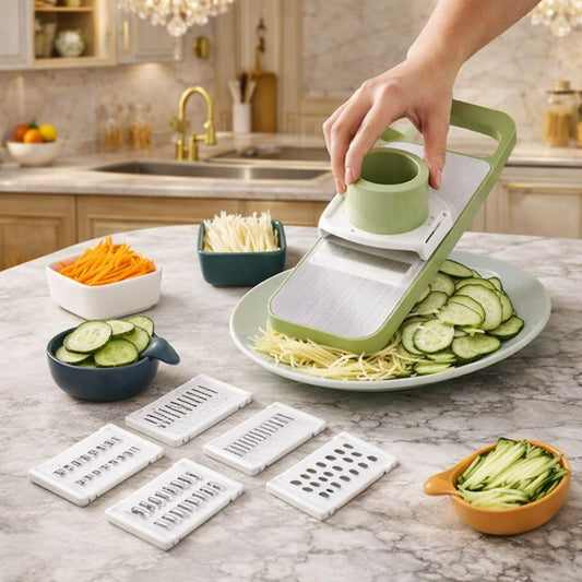 Multifunctional Stainless Steel Vegetable Cutter & Slicer Set⁠