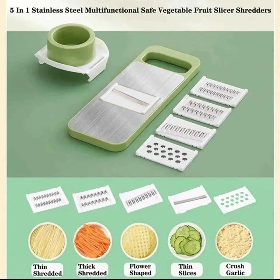 Multifunctional Stainless Steel Vegetable Cutter & Slicer Set⁠