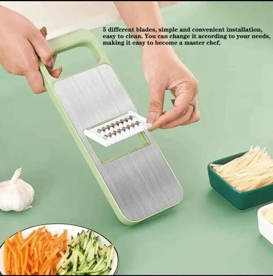 Multifunctional Stainless Steel Vegetable Cutter & Slicer Set⁠