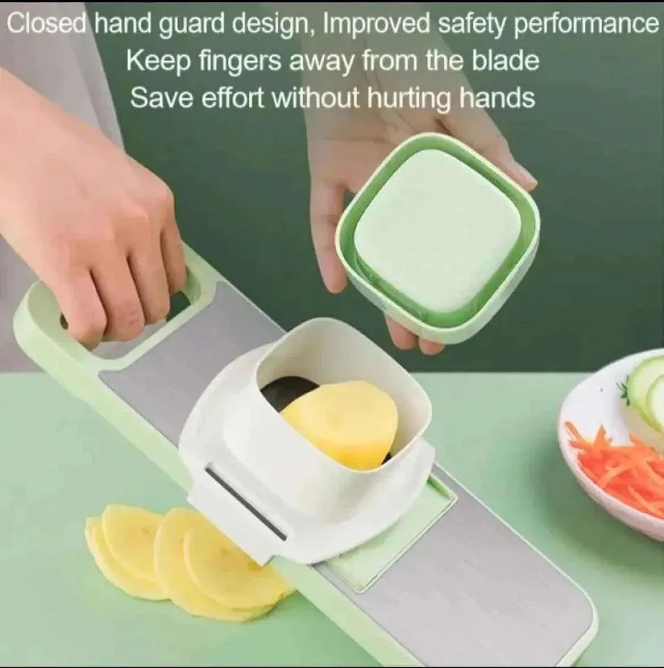 Multifunctional Stainless Steel Vegetable Cutter & Slicer Set⁠