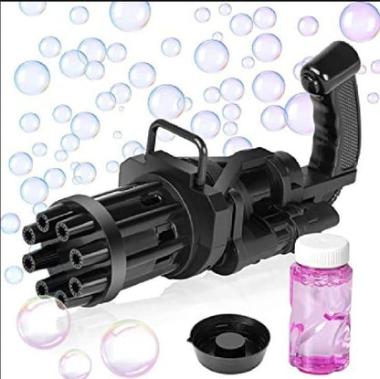 Electric Gatling Bubble Gun - 8 Hole Automatic Bubble Blaster